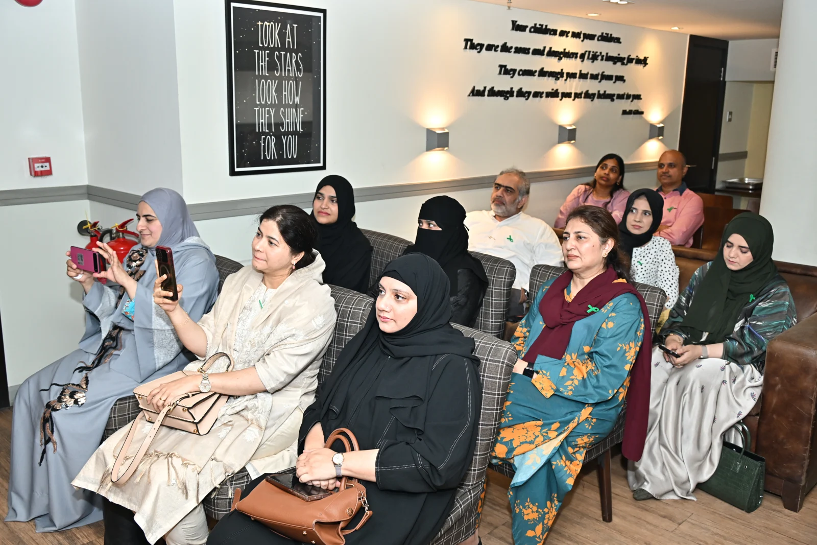 Attendees seated together during Caring for the Caregiver at Sammarlatte